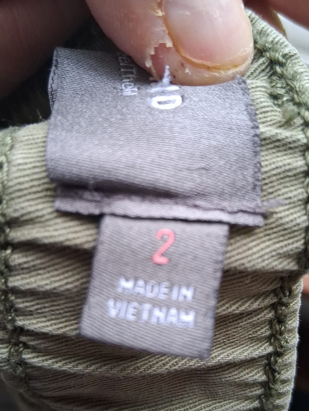 Olive Green Drawstring Capri - Picture 4 of 8